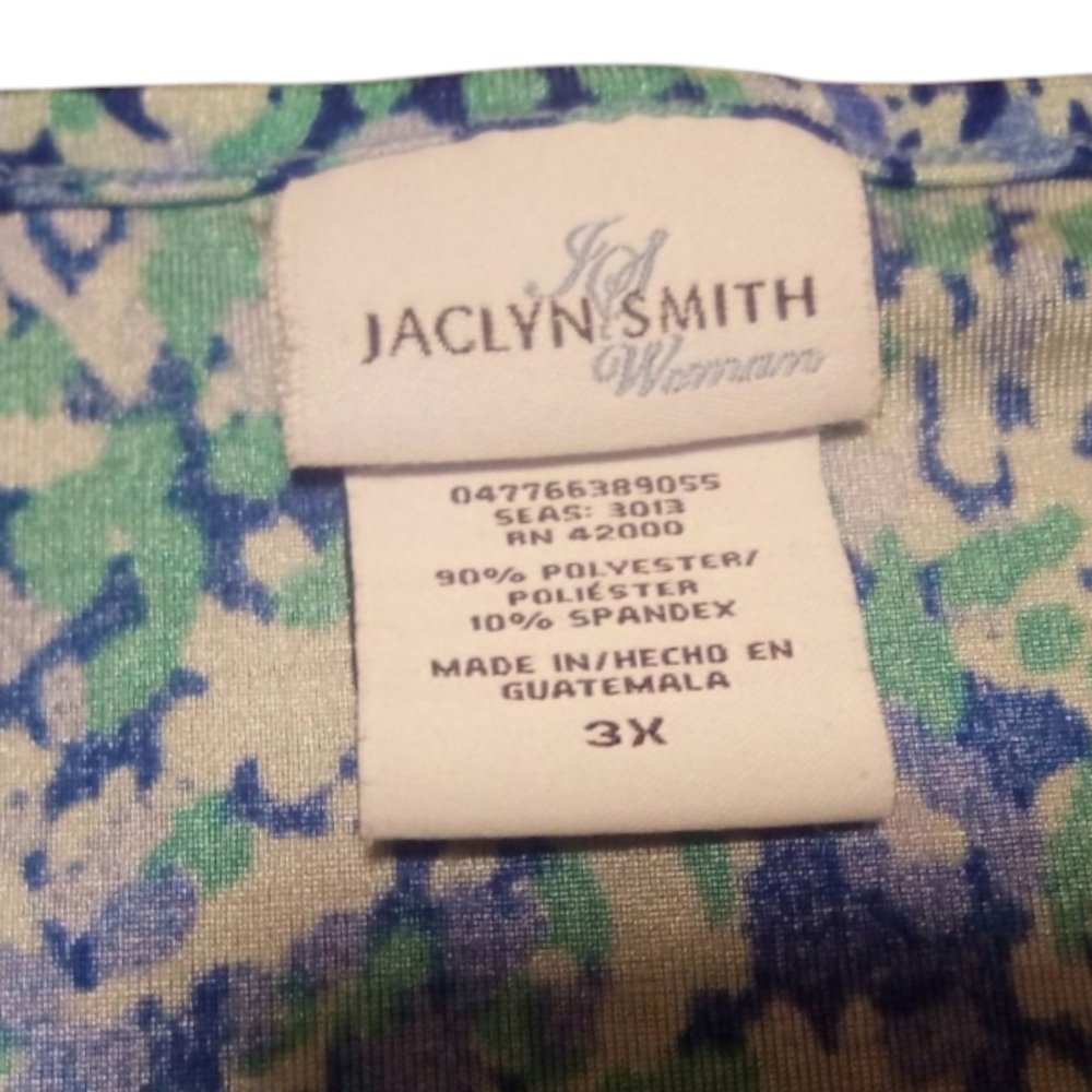 Jaclyn Smith Blue Stretchy Blouse - Picture 2 of 2